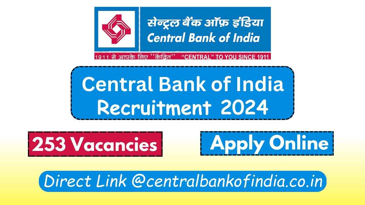 Central Bank of India Recruitment 2024