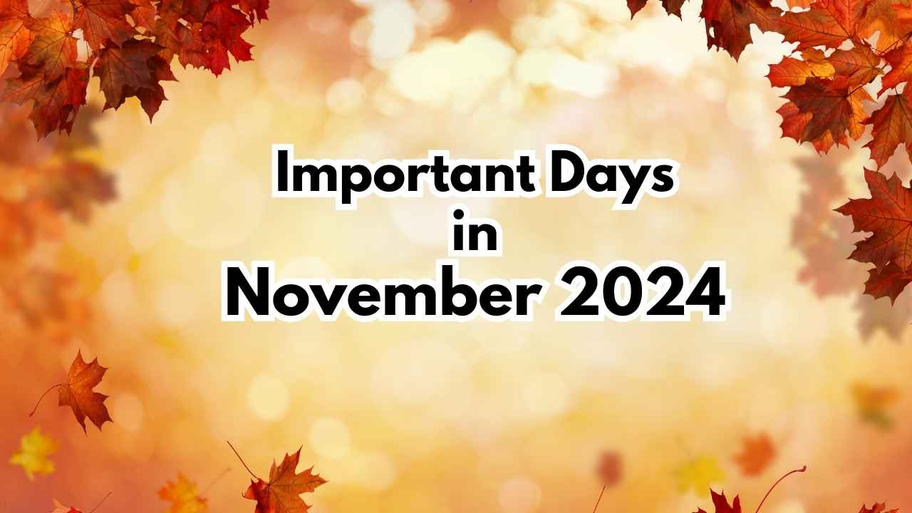 Important Days in November 2024