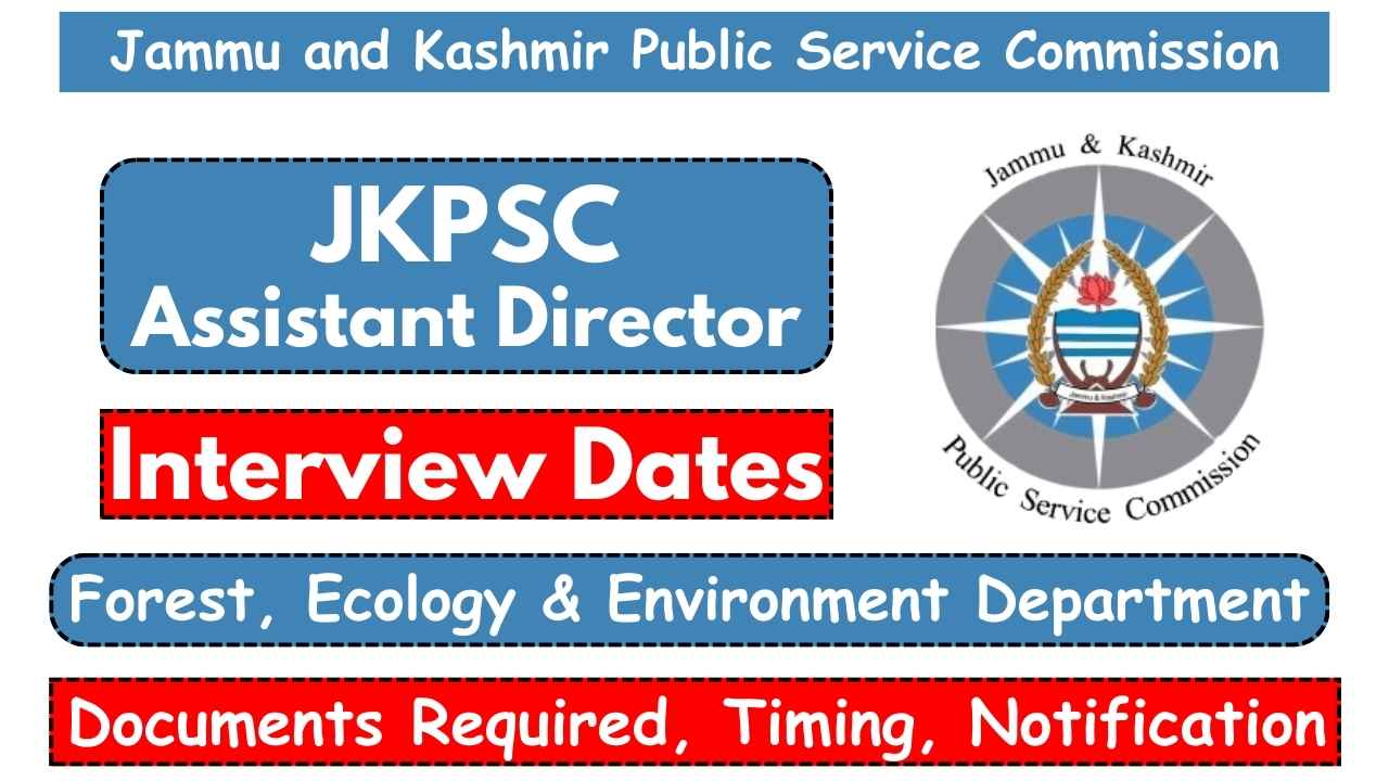 JKPSC Assistant Director Interview Dates