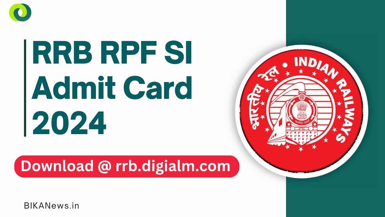 RRB RPF SI Admit Card 2024