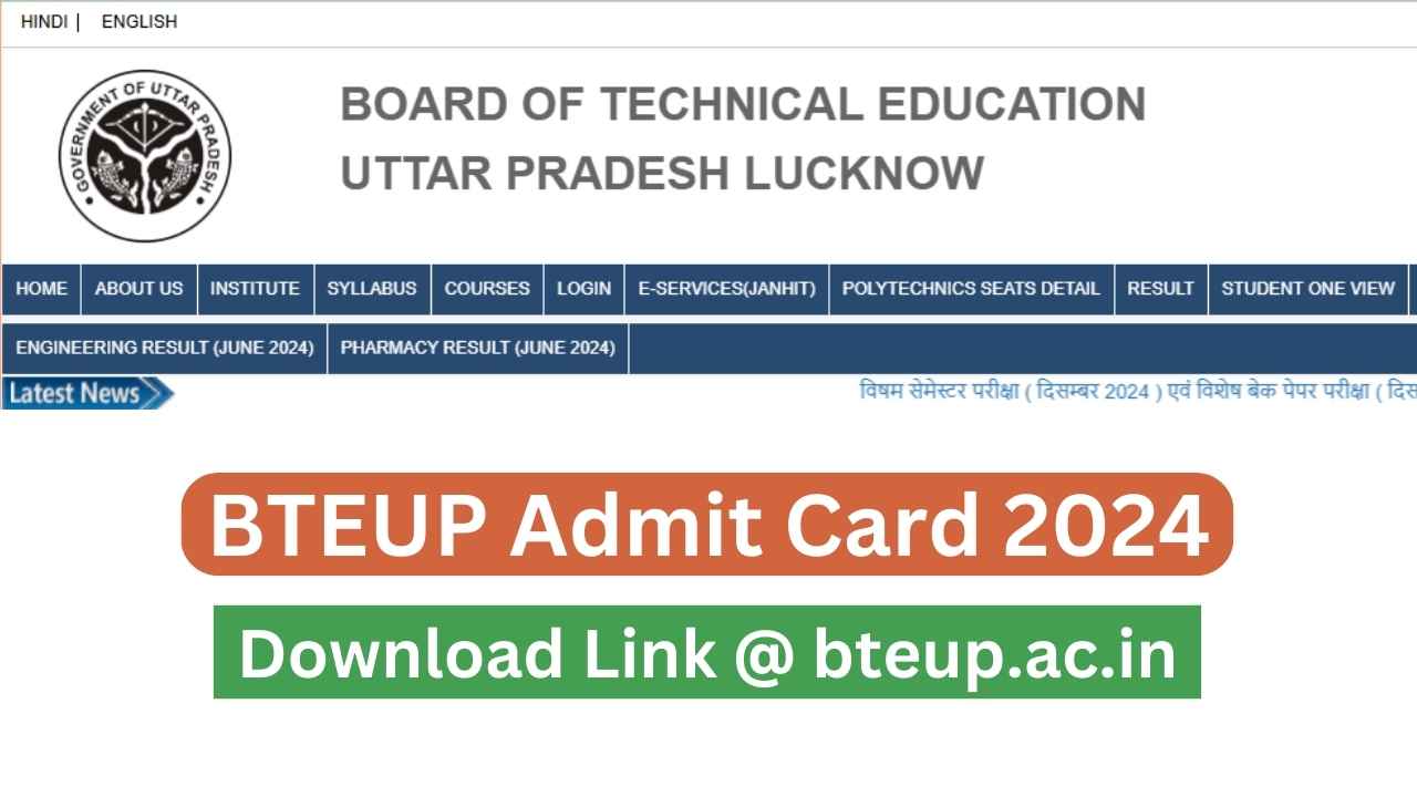 BTEUP Admit Card 2024