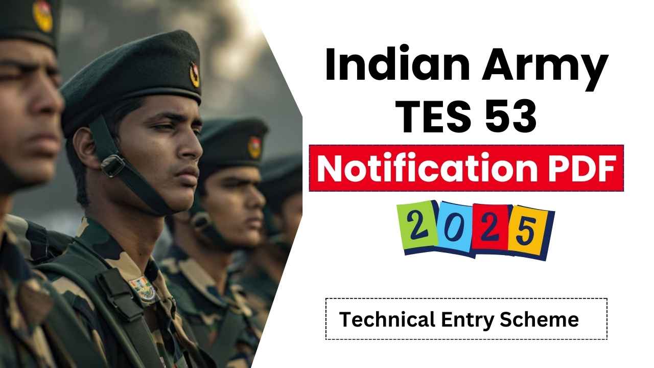 Indian Army TES 53 Notification PDF