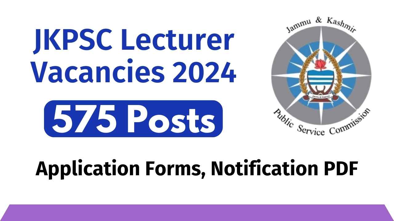 JKPSC Lecturer Vacancies 2024