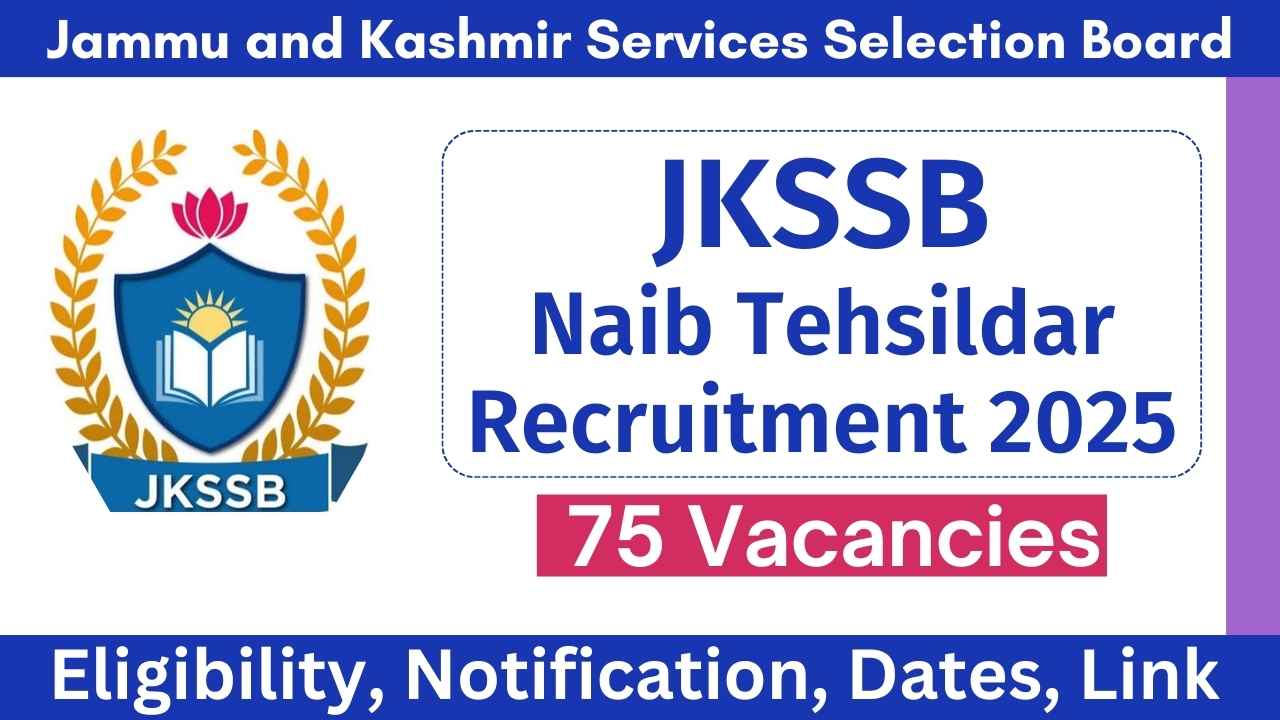 JKSSB Naib Tehsildar Recruitment 2025