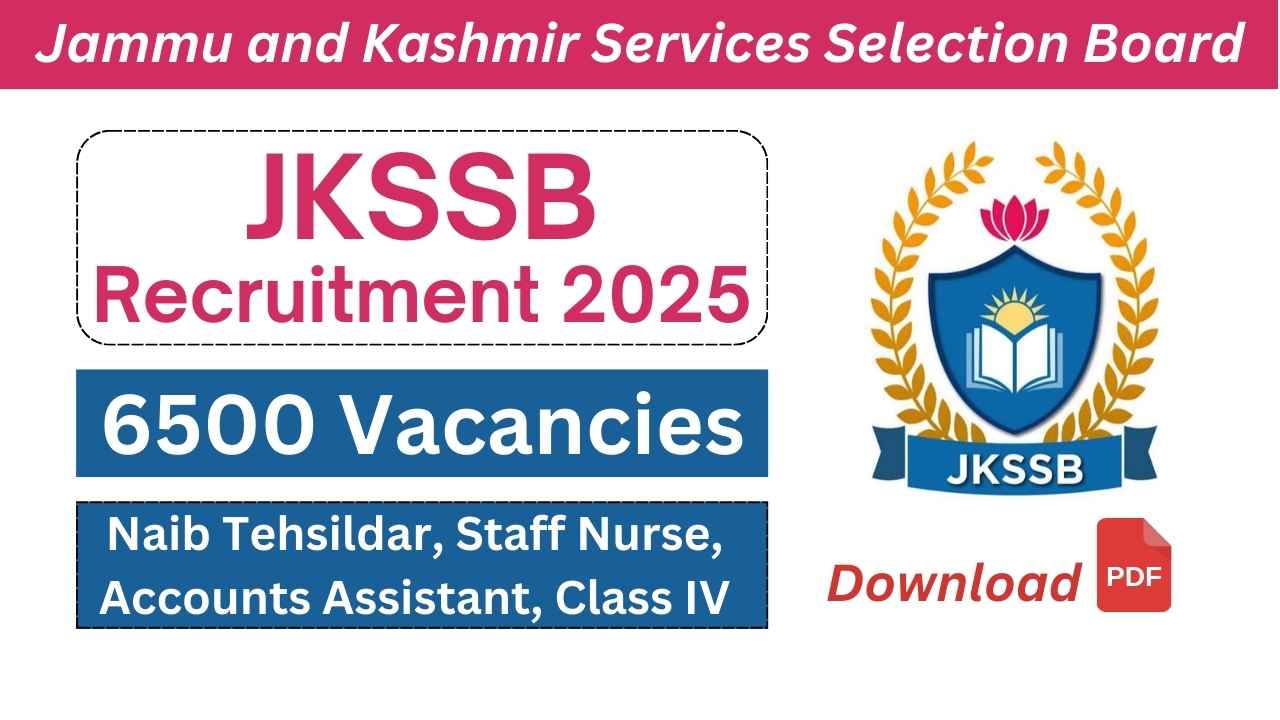 JKSSB Recruitment 2025