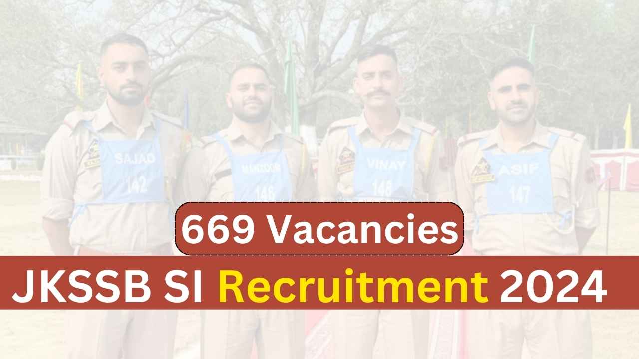 JKSSB SI Recruitment 2024