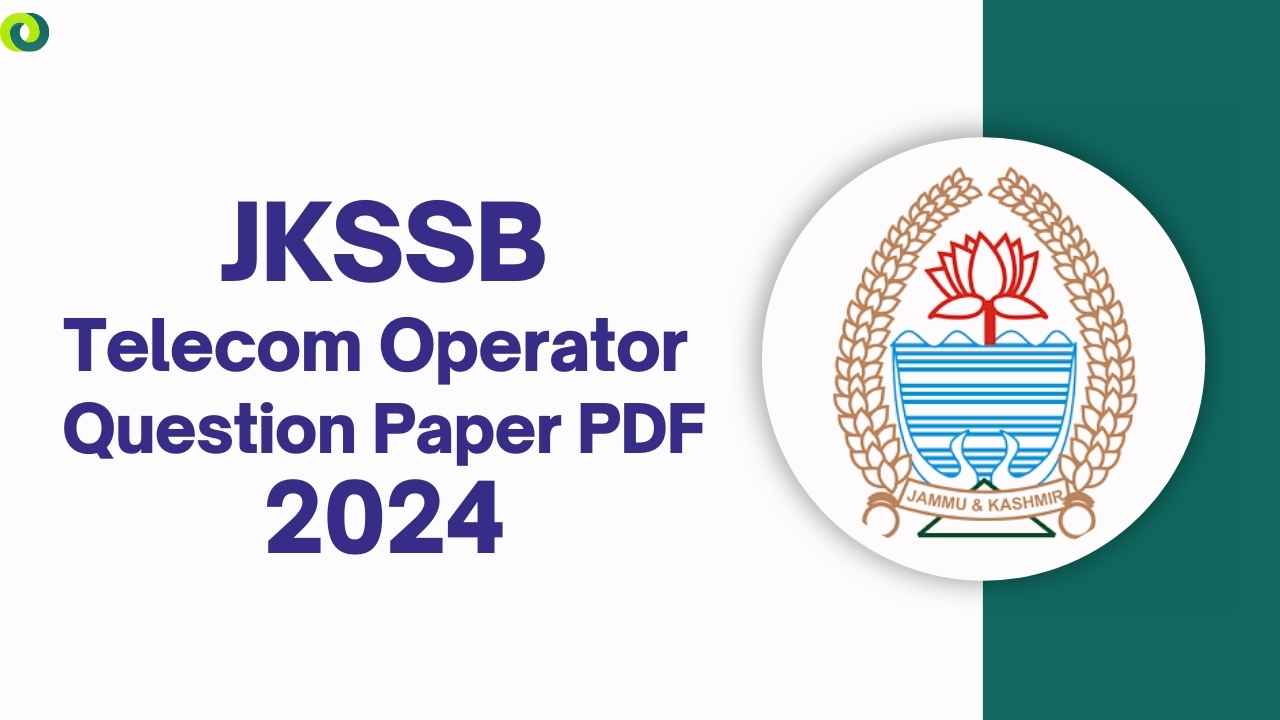 JKSSB Telecom Question Paper PDF 2024