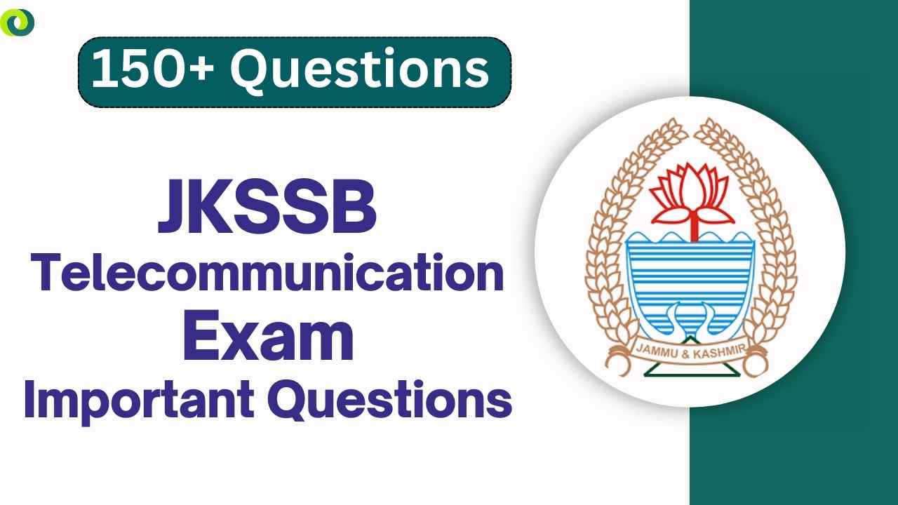 JKSSB Telecommunication Exam Important Questions