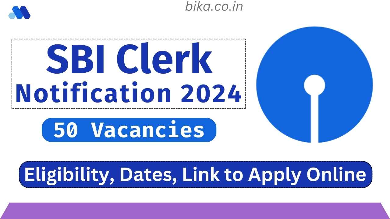 SBI Clerk Notification 2024