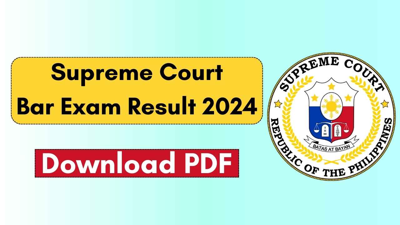 Supreme Court Bar Exam Result 2024 OUT, 3,962 New Lawyers