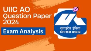 UIIC AO Question Paper 2024